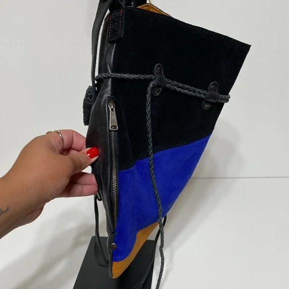 Patricia Nash Suede & Leather Colorblock Bag - Picture 10 of 16